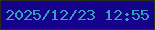 文字の大きさ：4、枠の色：262d1a、背景の色：15018b、文字の色：33a3b5 無料ブログパーツのブログ時計