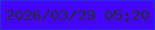 文字の大きさ：3、枠の色：262fda、背景の色：4305fc、文字の色：232b32 無料ブログパーツのブログ時計