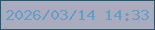 文字の大きさ：3、枠の色：26556e、背景の色：aaabbd、文字の色：619ec9 無料ブログパーツのブログ時計