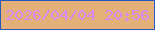 文字の大きさ：2、枠の色：2658be、背景の色：e3b177、文字の色：dc87f8 無料ブログパーツのブログ時計