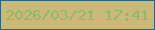 文字の大きさ：1、枠の色：26667f、背景の色：ccb877、文字の色：8db96c 無料ブログパーツのブログ時計