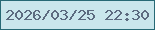 文字の大きさ：5、枠の色：266975、背景の色：c9e6ec、文字の色：5b6a7f 無料ブログパーツのブログ時計