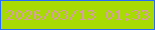 文字の大きさ：3、枠の色：266cfb、背景の色：a8db03、文字の色：d59ea0 無料ブログパーツのブログ時計