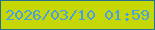 文字の大きさ：5、枠の色：266f91、背景の色：c5d705、文字の色：489fe4 無料ブログパーツのブログ時計