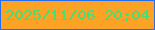 文字の大きさ：3、枠の色：266fe8、背景の色：fca325、文字の色：45dd76 無料ブログパーツのブログ時計