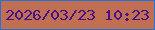 文字の大きさ：5、枠の色：2671d5、背景の色：c06f52、文字の色：46128c 無料ブログパーツのブログ時計