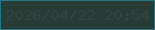 文字の大きさ：1、枠の色：26777f、背景の色：273c37、文字の色：33433d 無料ブログパーツのブログ時計