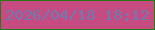 文字の大きさ：1、枠の色：267a14、背景の色：c54b81、文字の色：6d7cb2 無料ブログパーツのブログ時計