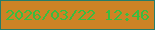 文字の大きさ：5、枠の色：267d69、背景の色：cd8325、文字の色：39bd40 無料ブログパーツのブログ時計