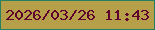 文字の大きさ：2、枠の色：267e63、背景の色：b59f48、文字の色：60022e 無料ブログパーツのブログ時計