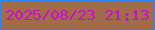 文字の大きさ：5、枠の色：2685ff、背景の色：a16d48、文字の色：cb0bcf 無料ブログパーツのブログ時計