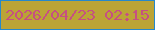文字の大きさ：5、枠の色：2688cb、背景の色：bba436、文字の色：c65082 無料ブログパーツのブログ時計