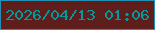 文字の大きさ：4、枠の色：2690b4、背景の色：5e1e1b、文字の色：03999f 無料ブログパーツのブログ時計