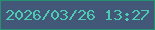文字の大きさ：3、枠の色：269171、背景の色：435879、文字の色：4ecab3 無料ブログパーツのブログ時計