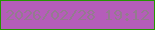 文字の大きさ：4、枠の色：269501、背景の色：b55db9、文字の色：947b8f 無料ブログパーツのブログ時計