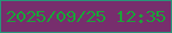 文字の大きさ：1、枠の色：269579、背景の色：772e6d、文字の色：1da039 無料ブログパーツのブログ時計