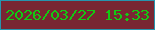 文字の大きさ：3、枠の色：2695ae、背景の色：782633、文字の色：12ca12 無料ブログパーツのブログ時計