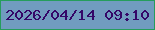 文字の大きさ：3、枠の色：269d5c、背景の色：719cbf、文字の色：350768 無料ブログパーツのブログ時計