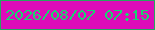 文字の大きさ：3、枠の色：26a65f、背景の色：dd0bb9、文字の色：17d670 無料ブログパーツのブログ時計