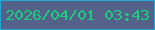 文字の大きさ：3、枠の色：26a7d4、背景の色：546189、文字の色：19ce81 無料ブログパーツのブログ時計