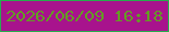 文字の大きさ：1、枠の色：26ac4d、背景の色：a8138d、文字の色：649c24 無料ブログパーツのブログ時計