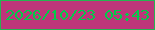 文字の大きさ：1、枠の色：26b451、背景の色：be357a、文字の色：02cb4a 無料ブログパーツのブログ時計