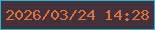 文字の大きさ：1、枠の色：26b7d2、背景の色：44313b、文字の色：d87442 無料ブログパーツのブログ時計