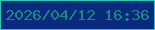 文字の大きさ：5、枠の色：26c9bc、背景の色：092b7d、文字の色：1c8683 無料ブログパーツのブログ時計