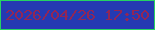 文字の大きさ：1、枠の色：26d362、背景の色：253ab2、文字の色：922655 無料ブログパーツのブログ時計