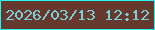文字の大きさ：2、枠の色：26f6f3、背景の色：65392e、文字の色：7cced9 無料ブログパーツのブログ時計