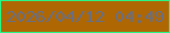 文字の大きさ：3、枠の色：26f786、背景の色：af6704、文字の色：666f87 無料ブログパーツのブログ時計