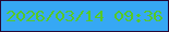 文字の大きさ：4、枠の色：270734、背景の色：36a8f4、文字の色：56c927 無料ブログパーツのブログ時計