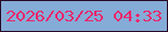 文字の大きさ：1、枠の色：270823、背景の色：85abd7、文字の色：ec256a 無料ブログパーツのブログ時計