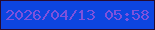 文字の大きさ：2、枠の色：270b2f、背景の色：0d45e0、文字の色：7d52dc 無料ブログパーツのブログ時計