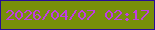 文字の大きさ：4、枠の色：270c97、背景の色：788f0a、文字の色：c03ce0 無料ブログパーツのブログ時計