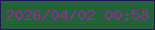 文字の大きさ：4、枠の色：27105e、背景の色：24623c、文字の色：8c2f94 無料ブログパーツのブログ時計