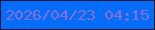 文字の大きさ：1、枠の色：271333、背景の色：036df9、文字の色：886ed6 無料ブログパーツのブログ時計