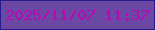 文字の大きさ：4、枠の色：271b91、背景の色：6b48a3、文字の色：ba06b4 無料ブログパーツのブログ時計