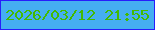 文字の大きさ：3、枠の色：271dfb、背景の色：45aef1、文字の色：43ba00 無料ブログパーツのブログ時計