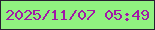 文字の大きさ：4、枠の色：271f31、背景の色：90f280、文字の色：a118a7 無料ブログパーツのブログ時計