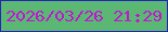 文字の大きさ：5、枠の色：2725b3、背景の色：5bb874、文字の色：c015d3 無料ブログパーツのブログ時計