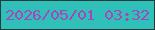 文字の大きさ：5、枠の色：273a3a、背景の色：2fc1b9、文字の色：a746bb 無料ブログパーツのブログ時計
