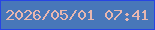 文字の大きさ：4、枠の色：2745e3、背景の色：4877b9、文字の色：e7b7b0 無料ブログパーツのブログ時計