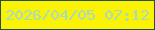 文字の大きさ：4、枠の色：274d45、背景の色：faf303、文字の色：a5dacb 無料ブログパーツのブログ時計