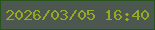 文字の大きさ：3、枠の色：275219、背景の色：4b574f、文字の色：96a923 無料ブログパーツのブログ時計