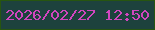 文字の大きさ：5、枠の色：275510、背景の色：1d423d、文字の色：d146bf 無料ブログパーツのブログ時計