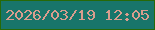 文字の大きさ：2、枠の色：276907、背景の色：18756a、文字の色：da9d8e 無料ブログパーツのブログ時計