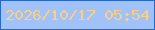 文字の大きさ：2、枠の色：2769c5、背景の色：a0c2f8、文字の色：f7d089 無料ブログパーツのブログ時計