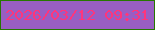 文字の大きさ：2、枠の色：277701、背景の色：995ec3、文字の色：fe357c 無料ブログパーツのブログ時計