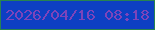 文字の大きさ：3、枠の色：278350、背景の色：0d3fc3、文字の色：7d44ba 無料ブログパーツのブログ時計